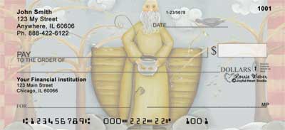Folk Noah Personal Checks by Lorrie Weber