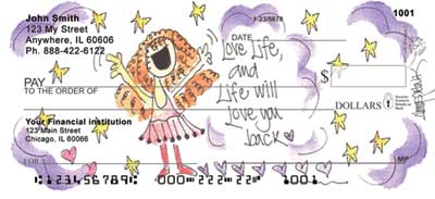 Girlie Girls Personal Checks by Amy S. Petrik