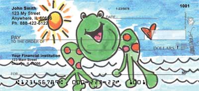 Marina Frog Personal Checks by Amy S. Petrik