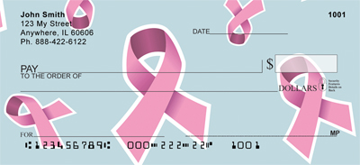 Personal Background Check on Cancer Awareness Checks   Pink Ribbon Background Personal Checks