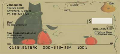 Halloween Mischief Personal Checks by Lorrie Weber