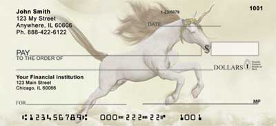 Moonlit Unicorns Personal Checks