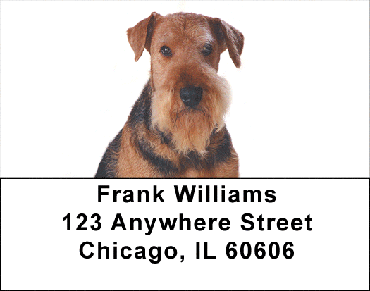 Airedale Labels - Airedale Address Labels