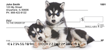 Siberian Husky Puppy Personal Checks - Huskies Checks