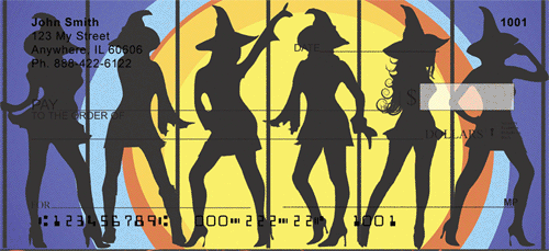 Witches Silhouettes Personal Checks
