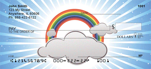 Rainbow Design Rainbow Circles Personal Checks
