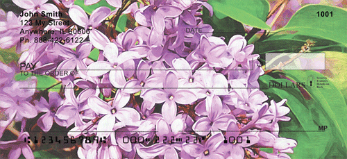 Lilac Rouen in Oil Checks - Rouen Lilacs Checks
