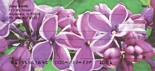Lilac Sensation in Oil Checks - Sensation Lilacs Checks