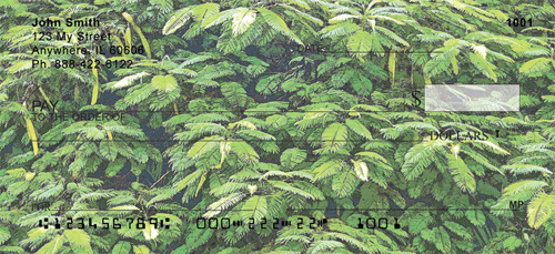 Tropical Ferns Background Checks