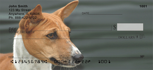 Basenji Dog Personal Bank Personal Checks