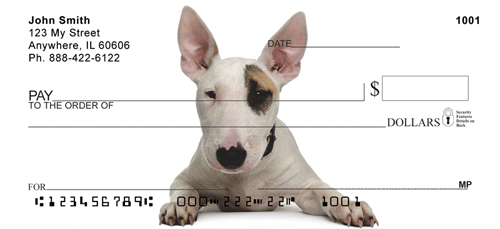 Bull Terrier Checks - Bull Terrier Personal Checks