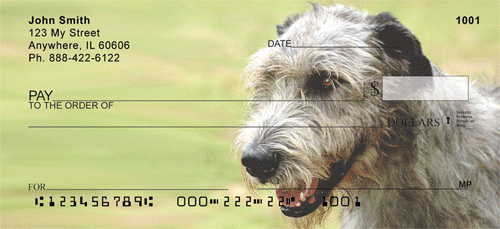 Irish Wolfhound Personal Checks - Wolfhound Checks