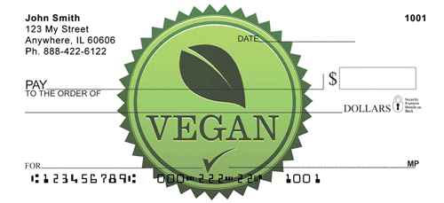 Vegan and Vegetarian Personal Checks