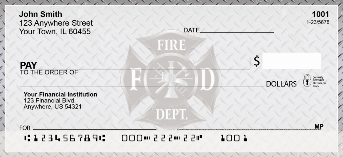 Firefighter Badges Personal Checks