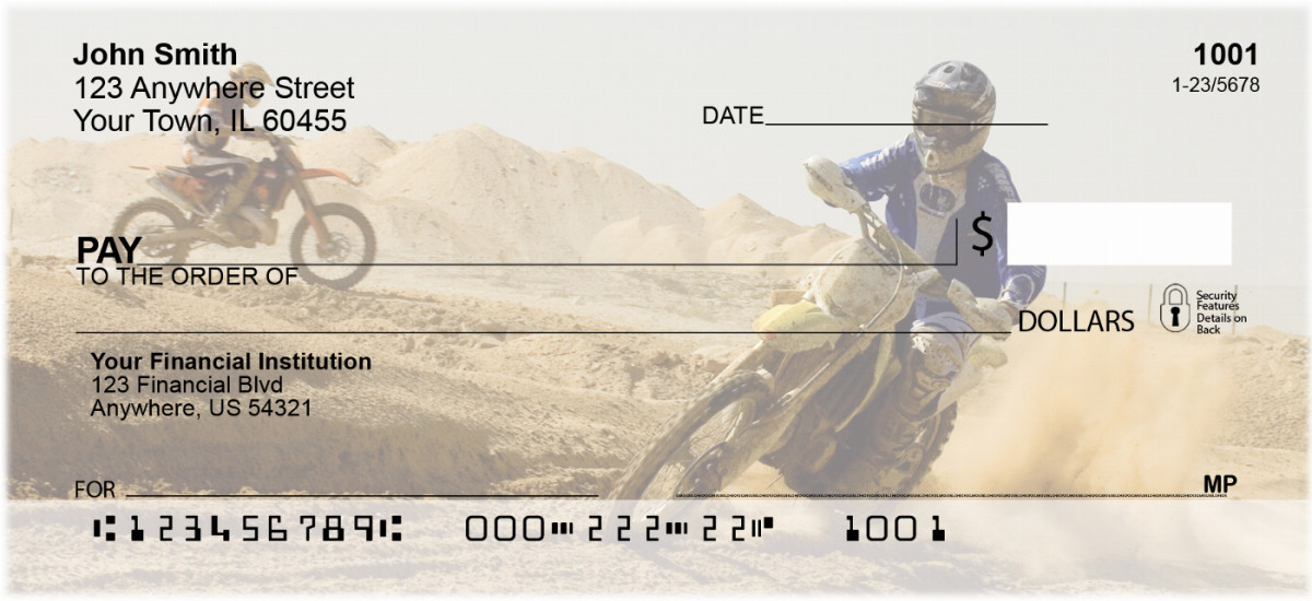 Motocross Cycles Personal Checks