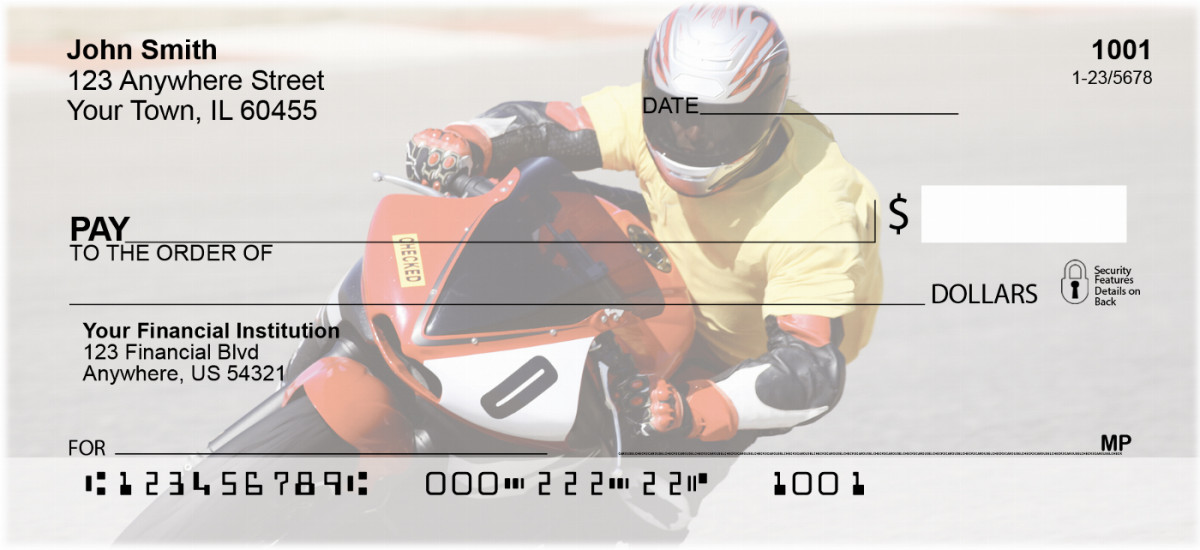 Racing Superbikes Personal Checks