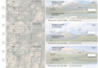 Scenic Mountains Multi-Purpose Counter Signature Business Checks | BU3-7CDS29-MPC