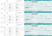 Teal Marble Multi-Purpose Corner Voucher Business Checks | BU3-7EMA01-MPV