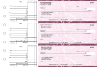 Burgundy Marble Standard Business Checks | BU3-BMA01-STA