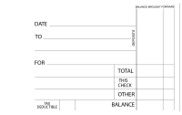 Chinese Cuisine Itemized Payment Business Checks | BU3-CDS04-IPR