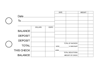 Pizza General Itemized Invoice Business Checks | BU3-CDS08-GII