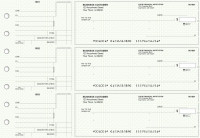 Green Knit Standard Mailer Business Checks | BU3-GRN02-SML