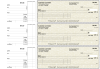 Tan Parchment Itemized Payment Business Checks | BU3-TPM01-IPR