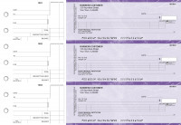 Purple Marble Itemized Counter Signature Business Checks | BU3-UMA01-ICS