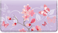 Cherry Blossoms Leather Checkbook Cover | CDP-GEP94
