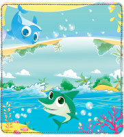 Cute Marine Life Leather Checkbook Cover | CDP-GEP96