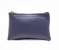 Navy Blue Zipper Wallet, 3" X 4.5" | CUR-004