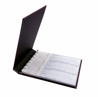 Burgundy Business 7 Ring Check Binder | CVB-BUR01