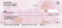 Blossoms In Pink and Blue Personal Checks | FLO-06