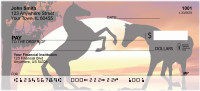 Horses at Sunset Personal Checks | GCB-91