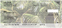Green Ferns Background Personal Checks | GCW-06