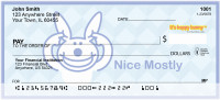 Nice... Mostly By It's Happy Bunny Personal Checks | IHB-14