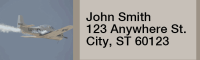 Retro Aircraft Address Labels  | LRTRAC-26