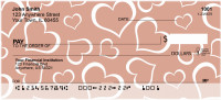 Heart Pattern Personal Checks | LOV-17