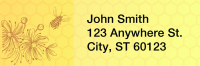 Golden Bee Blossoms Address Labels  | LRANI-100