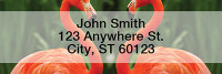 Flamingos Rectangle Address Labels | LRANI-24