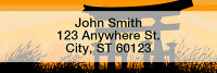 Ninja vs Samurai Rectangle Address Labels | LRASI-05