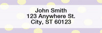 Dots Rectangle Address Labels | LRGEO-01