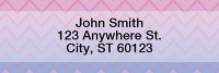 Sunset Chevron Narrow Address Labels | LRGEP-001