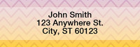 Sunset Chevron Narrow Address Labels | LRGEP-001