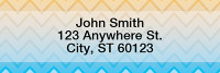 Sunset Chevron Narrow Address Labels | LRGEP-001