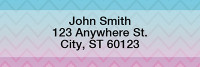 Sunset Chevron Narrow Address Labels | LRGEP-001