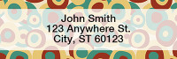 Retro Pitted Olives Rectangle Address Labels | LRGEP-47
