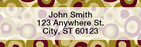 Retro Pitted Olives Rectangle Address Labels | LRGEP-47