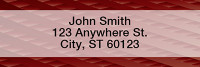 Colorful Basket Weave Rectangle Address Labels | LRGEP-49