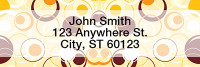 Retro Shapes Rectangle Address Labels | LRGEP-50